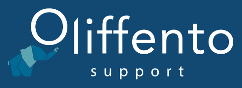 Logo Video Oliffento Support bleu